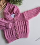 Designer Baby Girl's  Hoodie Jacket 50% Marino Wool 3-9 mths size - Image 6