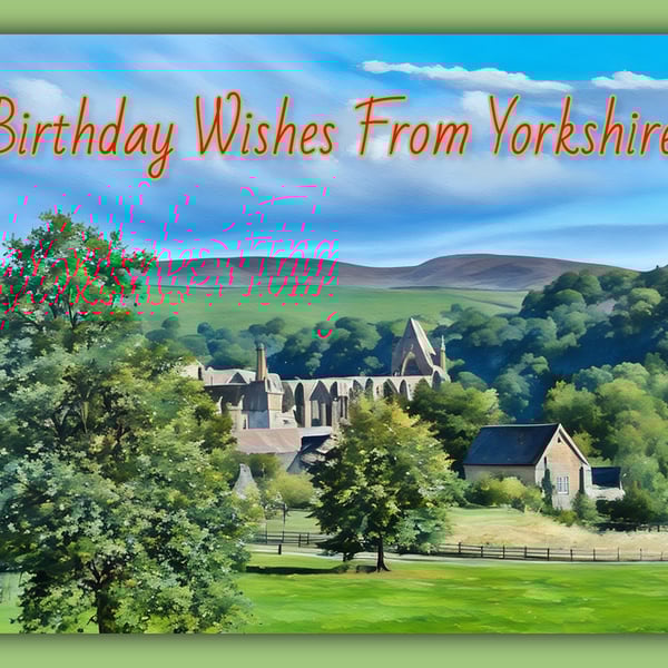 Birthday Wishes From Yorkshire Card A5