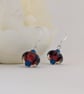 Glass Lampwork Dangle Earrings: Sterling Silver Earwires - Image 5
