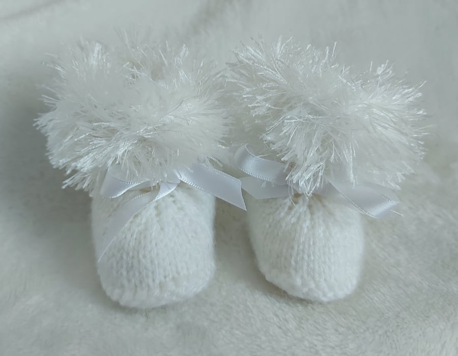 Baby Girls Booties size 0-3 months