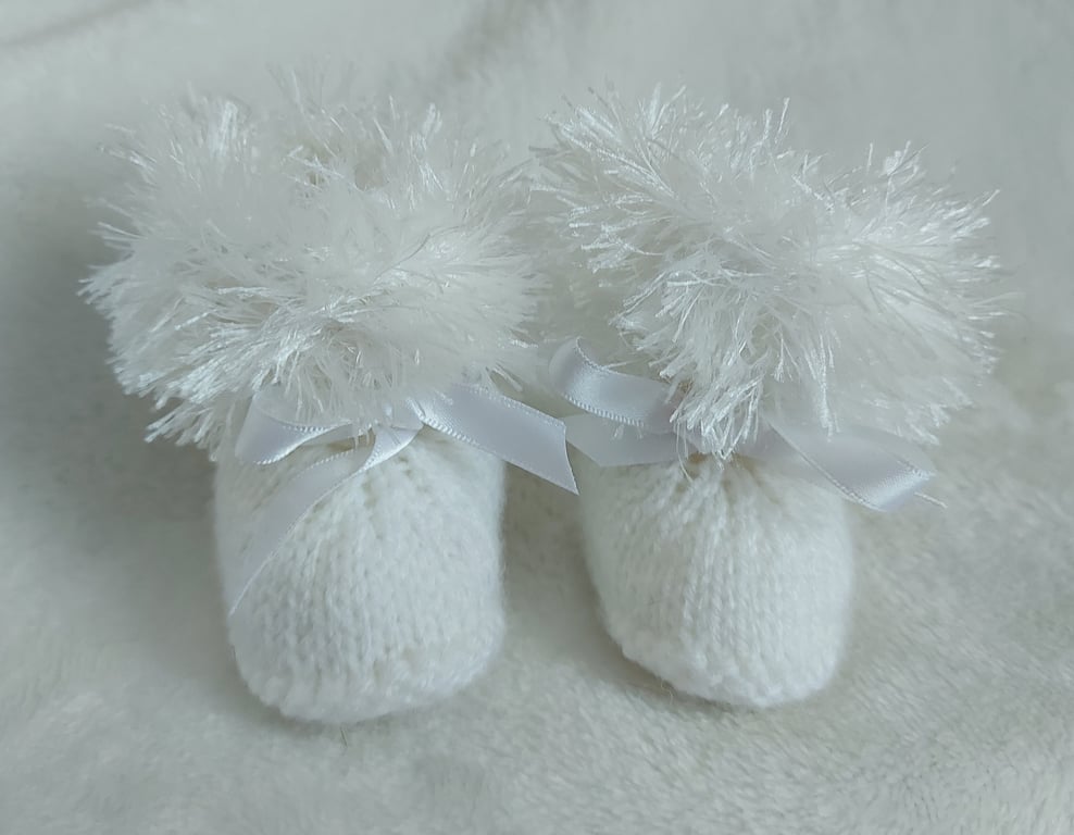 Baby Girls Booties size 0-3 months