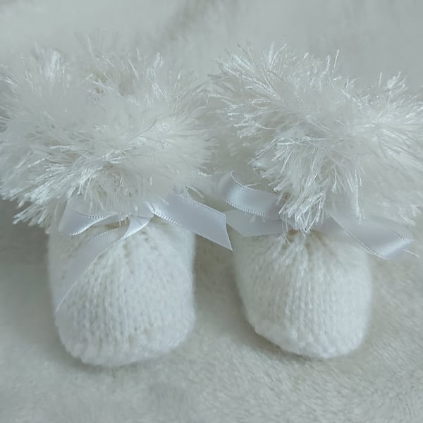 Baby Girls Booties size 0-3 months