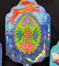 The Dawn Hare - One of a Kind Embroidered Textile Shrine