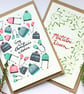 Illustrated Christmas cards pack of four - Image 2
