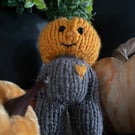 Knitted Pumpkin Figure - Mr P
