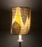 Iconic 50s MID CENTURY MODERN Leaf VIntage Barkcloth Fabric Lampshade option  - Image 4