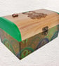 Frog: Decorated Wooden Trinket Keepsake Box 20cm - Image 3
