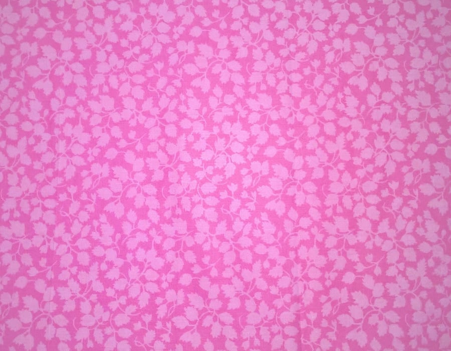 Liberty Fabric 10" Square : GLENJADE Pink Floral Leaves