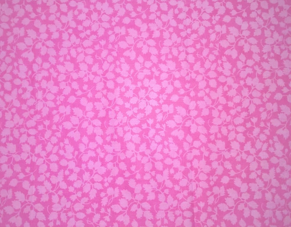 Liberty Fabric 10" Square : GLENJADE Pink Floral Leaves