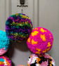 Wool Pompom Wreath, Mixed Colours, Eclectic Bohemian Interiors, Maximalism. - Image 2