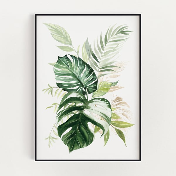 BOTANICAL WALL ART, Watercolour Plants, Plant Lover Gift, Home Decor, Wall Art