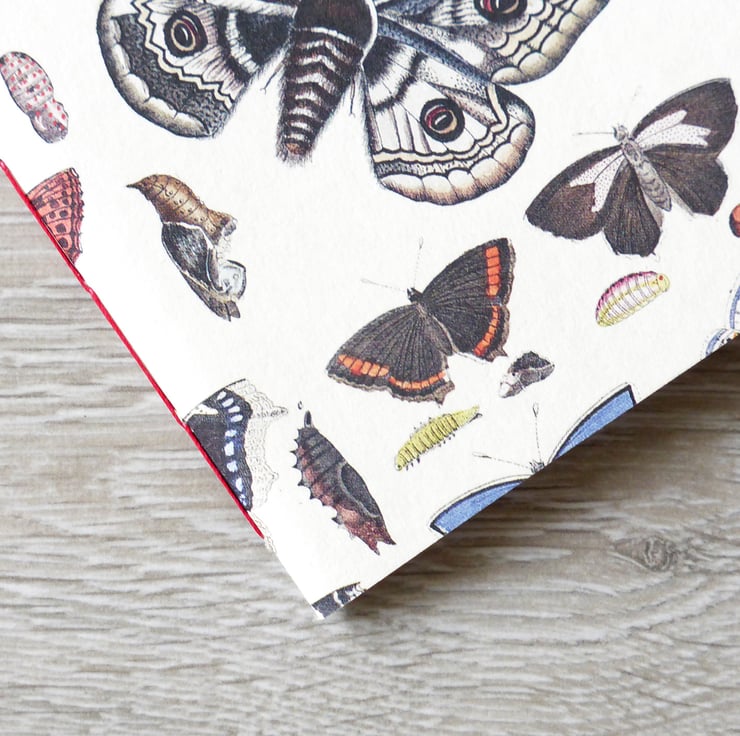 Set of three handbound small A6 notebooks with ... - Folksy