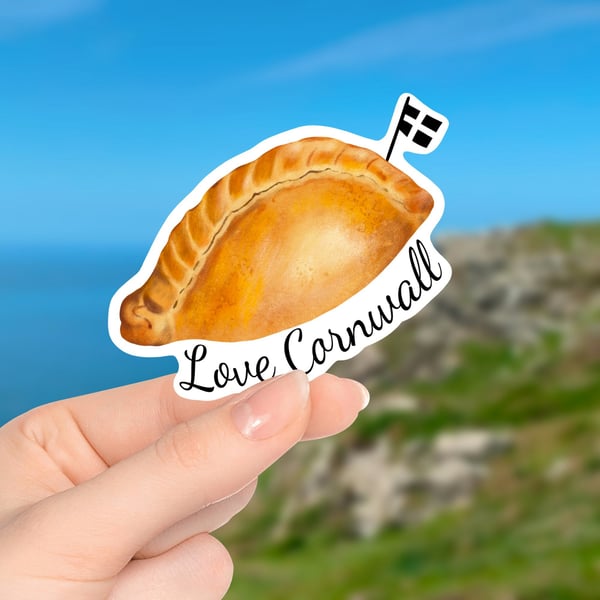 Cornish Pasty Sticker - Cornwall Gift