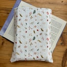 Garden Life Quilted Fabric Book Sleeve - Hardback Size 