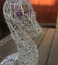 Wire Dragon Sculpture - Silver - Image 2