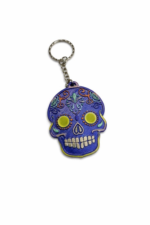 Sugar Skull Keychain - Any 3 keychains for 5 - See our bundle listing