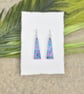 Iridescent Trapeze Statement Earrings -