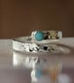 Silver Wrap Open Ring With Turquoise - Image 6