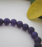 Purple jade & silver sweetie rings bracelet - Image 3