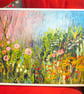 'The Return of Summer' Original Wild Cottage Garden Abstract Floral Painting