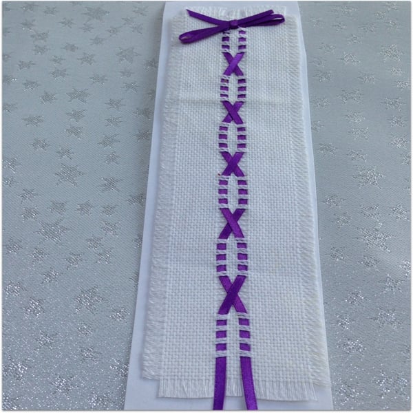 Threaded Ribbon Bookmark