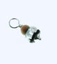Black Rose Glass Bead Pendant, Sterling Silver & Rhodonite - Chain is Optional - Image 7