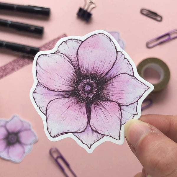 Anemone Sticker - Eco Friendly