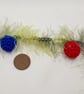 Crochet Garland - Fluffy Green with Colourful Balls - Image 3