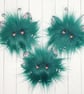 Tiny Teal Floral Plush Fairy  - Image 6