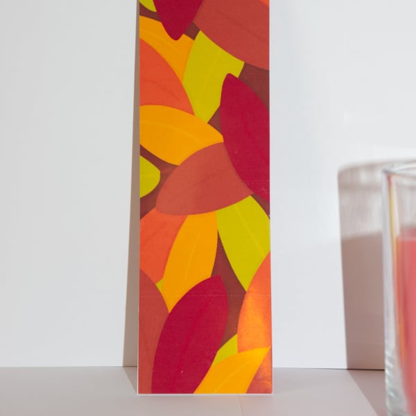 Autumn leaves bookmark, reading gift