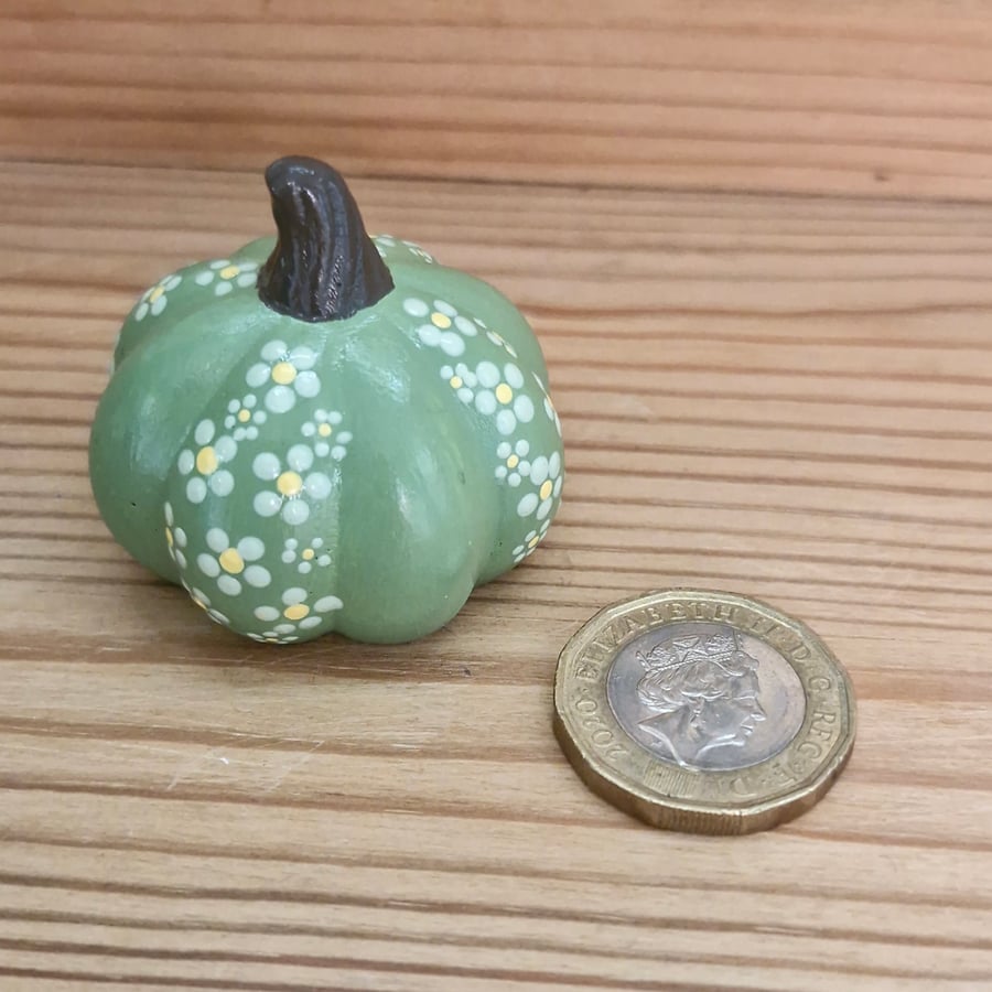 Ditsy Little Pumpkin - Green 