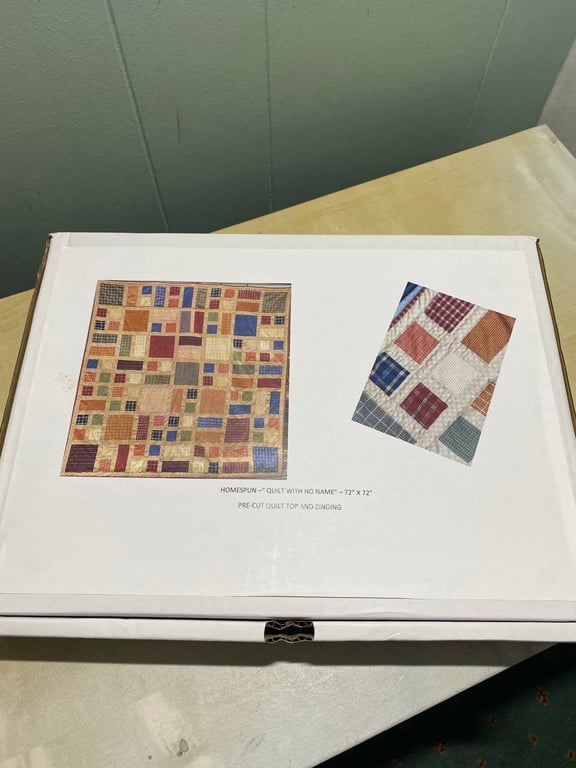 DIY. Quilt Top Kit, Cut, Ready to Sew Totally Patched Design. Quilt with No Name