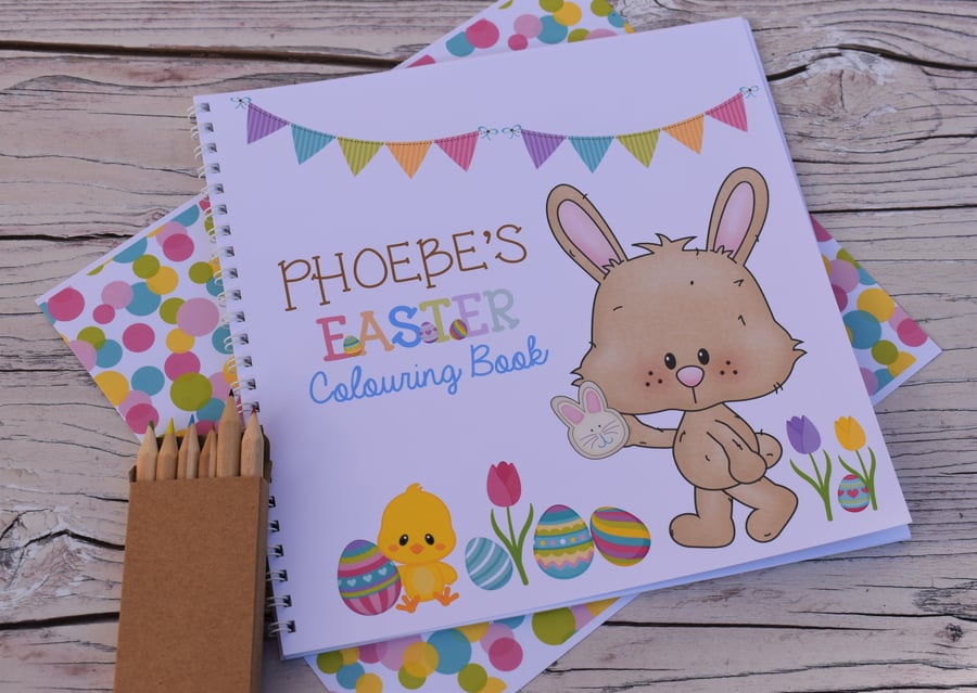 Personalised Easter Colouring Book