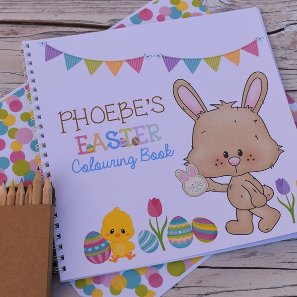 Personalised Easter Colouring Book