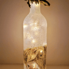 Decoupage Highland Coos Bottle Lamp