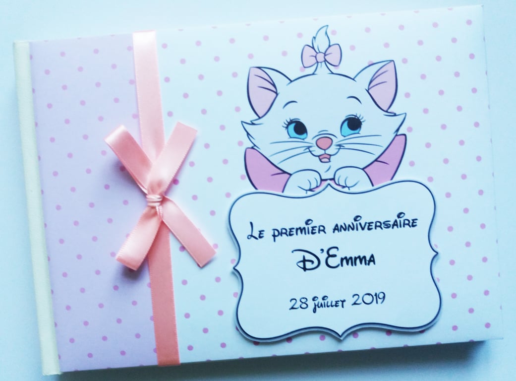Personalised Aristocats Birthday,  Baby shower Guest Book