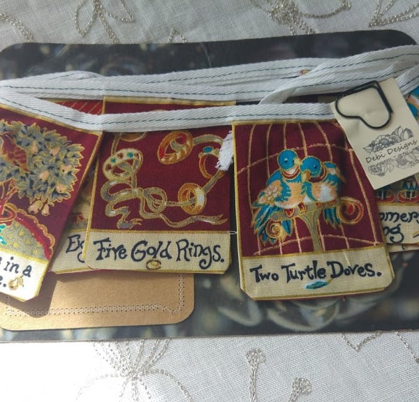 12 Day of Christmas Holiday Bunting 