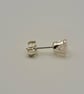 Rose Quartz Sterling Silver 5mm Stud Earrings - Image 2