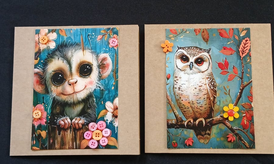 Pack of 2 blank cards 