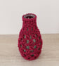 Macrame covered vase, small bud vase - Image 2