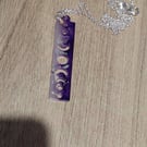 Beautiful handmade necklaces from resin with silver chain Pretty gift 