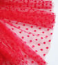 Red spot tulle fabric - Image 2