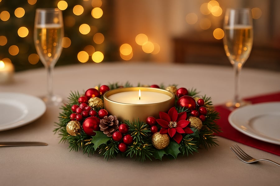 Christmas Candle table Decoration
