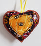 Cute Spider Fabric Heart Decoration For Quirky Corners