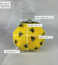 Bee coin purse, Bees frame purse, Optional chain, Handmade - Image 8