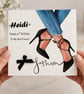 Fashion Birthday Card Handmade and Personalised Girly gift for All Relations - Image 2