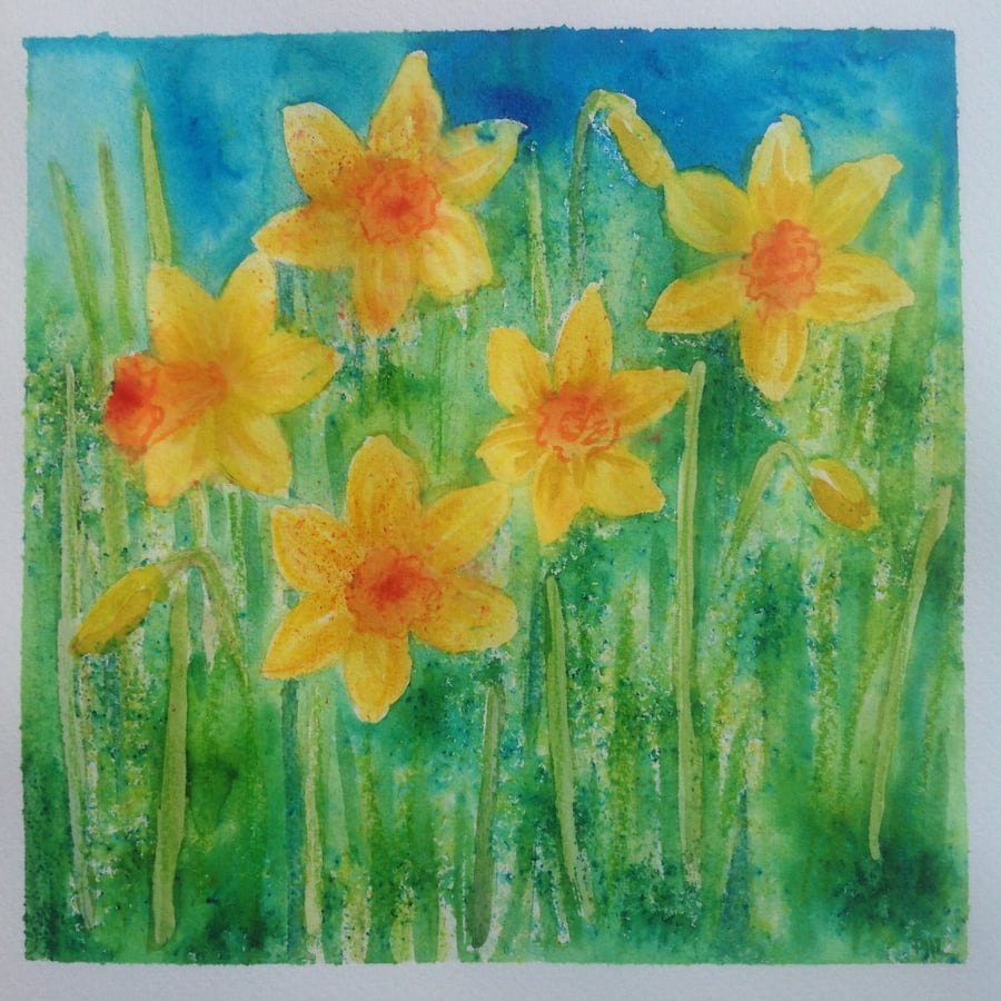 Daffodils original painting