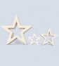 White Star Decoration Set of Three Modern Minimalist Home Decor Ornaments - Image 4
