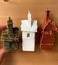 Tiny White House, Cute Whimsical Miniature Home Decor - Image 2