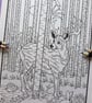 Deer Forest Animal A4 Colouring Page Printable JPG by S Godwin Studio